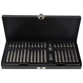 Набор бит HEX TORX Spline 10мм 40шт S2 металлический кейс ULTRA