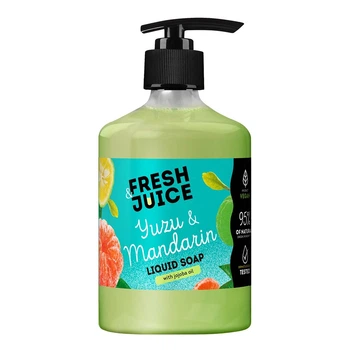 Рідке мило Fresh Juice 460мл Юзу і Мандарин дозатор