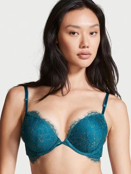 Бюстгальтер Victoria's Secret Very Sexy Add 2 Cups Lace Push Up Bra 85С Зелений