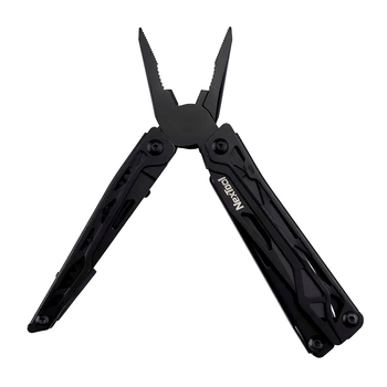Мультитул NexTool NE20044 Knight 11 в 1 черный для походов и работы с открывалкой отверткой ножницами плоскогубцами