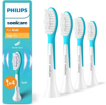 Насадки для зубної щітки Philips For Kids 7+ Standard HX6044/90, 4 шт