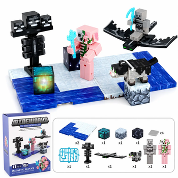 Магнітний конструктор у стилі Minecraft з фігурками та мобамиGuard Ice and Snow Relics