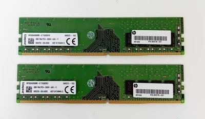 Комплект оперативної пам'яті для ПК Kingston 16GB (2x8GB) DDR4 2666MHz UDIMM 1Rx8 (HP26D4U9S8ME-8)