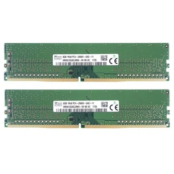 Комплект оперативной памяти для ПК SK hynix 16GB (2x8GB) DDR4 2666MHz UDIMM 2Rx8 (HMA81GU6CJR8N-VK)