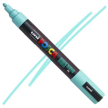 Маркер акриловий Uni Posca PC-5M Aqua Green (Світло-бірюзовий) 1,8-2,5 мм