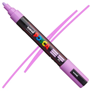 Маркер акриловый Uni Posca PC-5M Lavander (Светло-фиолетовый) 1,8-2,5 мм