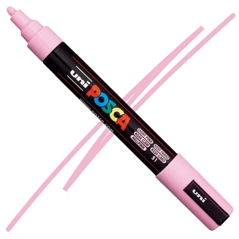 Маркер акриловый Uni Posca PC-5M Light Pink (Светло-розовый) 1,8-2,5 мм