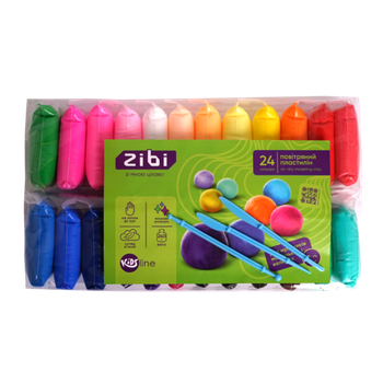 Пластилін повітряний ZiBi KIDS Line 6297 24кол. 120г /ZB.6297/