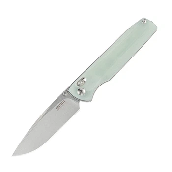 Нож складной SRM Terrier 258L-GC, полупрозрачный зеленый