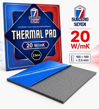 Термопрокладка SubZero Seven Tornado 20 W/mK 100x100x2.5 мм