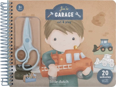 Креативний набір Little Dutch Блокнот з ножицями Jim and Friends 126831 (8714274126831)
