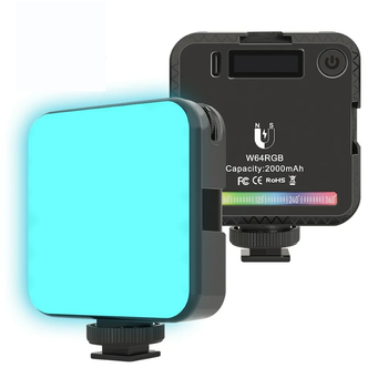 Накамерне світло w64 rgb. Відеосвітло для фото та відеозйомки.