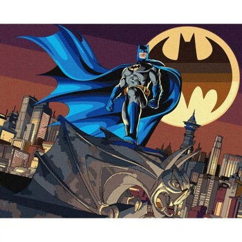 Картина по номерах WB "Batman: Вартовий Готема" 40х50 см (TS01091996300632)