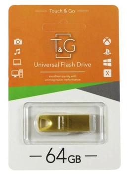 Флешка T&G 64GB Metal Series USB 2.0 Gold (TG117GD-64G)