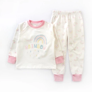 Піжама утеплена для дівчинки (кофта+штани) Dexter`s 98 Молочний (335270-98-sm)