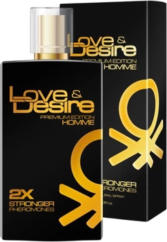 Woda toaletowa męska Love & Desire Premium Edition Homme Gold z feromonami 100 ml (5907776180262)