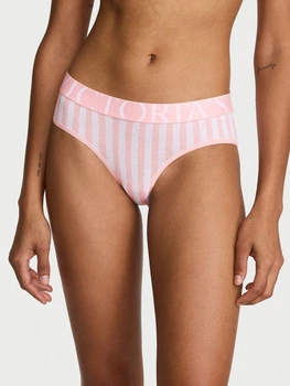 Трусики слипы женские хлопковые Victoria's Secret 20402696 M Белый/Розовый (1160952995)