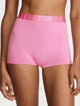 Трусики шорты женские хлопковые Victoria's Secret 444120537 S Розовые (1160962301)