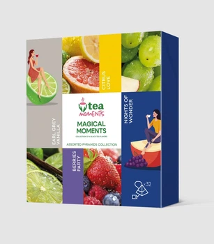 Набор чая Tea Moments Magical Moments Ассорти черного чая 32 пирамидки 4 вкуса по 8 шт