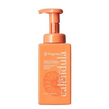 Шампунь для волос Bogenia Calendula Glow BG456 No001 с экстрактом календулы для мягкого очищения и ухода 350 мл