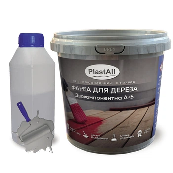 Эпоксидная краска для мебели и дерева Plastall™ 1 кг Светло-серый