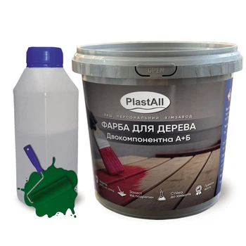 Епоксидна фарба для меблів Plastall™ 1 кг Зелений