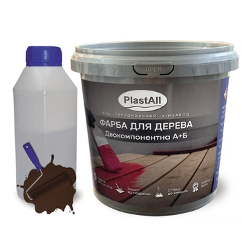 Епоксидна фарба для меблів Plastall™ 1 кг Коричневий