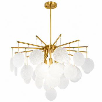 Люстра потолочная KASHTAN D650 E14 белый/золото LIGHT SET