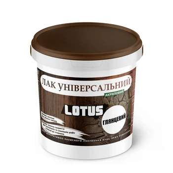 Лак Универсальный Акриловый LOTUS Прозрачный Глянцевый 0.5 л