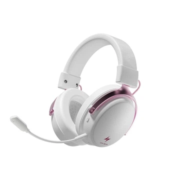 Геймерська бездротова (Bluetooth + 2,4G) HI-Fi гарнітура ATK Neptune N9 ULTRA, 3D, 1500 mAh Stellar Pink/БІЛІ З РОЖЕВИМ (N9USPINK)
