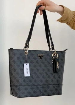 Жіноча сумка Guess шопер сіра