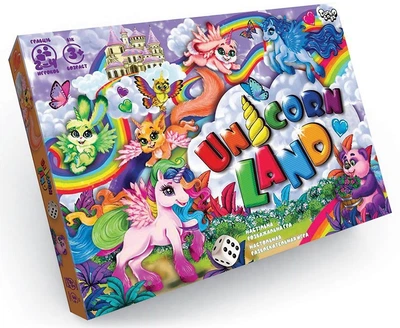Захоплююча настільна гра Земля Єдинорога (Unicorn Land), Danko Toys (DTG95) (0010-1394)