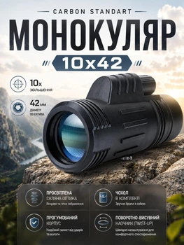 Монокуляр Carbon Standart 10х42