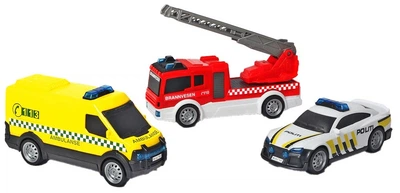 Набір машин екстреної допомоги Dickie Toys SOS Team Set 1284939 3 шт. (203712015018)