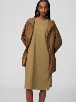 Сукня-футболка міді осіння жіноча Uniqlo 284818010 M Коричневе (1160755647)