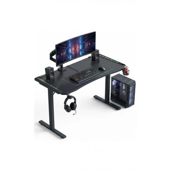 Геймерський комп'ютерний стіл GT Racer T-1452 (140x60x73) Black