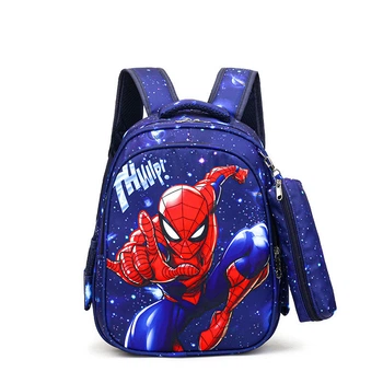 Рюкзак детский школьный портфель Spiderman спайдермен человек паук синий