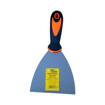 Шпатель профи, нержавеющий, VMF, 100 мм, пластиковая ручка