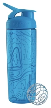 Шейкер BlenderBottle SportMixer Signature Sleek 28oz/820ml Aqua Topt Flow (PP_Sleek_AQUA_TOPT)