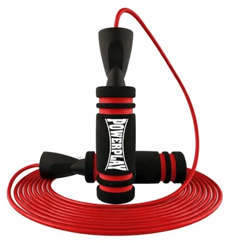 Скакалка швидкісна PowerPlay 4213 Jump Rope Чорно/Червона 3м. (PP_PP_4213_Red)