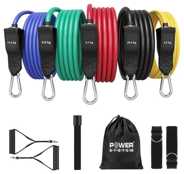 Набір трубчастих еспандерів Power System PS-4099 Total Expander Set 5шт. (До 55 кг.) (PP_4099MX-0)