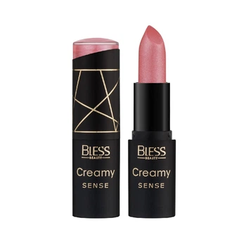 Помада для губ кремова Bless Beauty Creamy Sense №16 Пудрове Рожеве Сяйво Перламутрова, 3,6 г