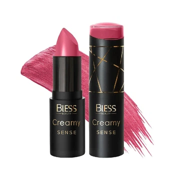 Помада для губ кремова Bless Beauty Creamy Sense №21 Сяйво Бургундії Перламутрова, 3,6 г