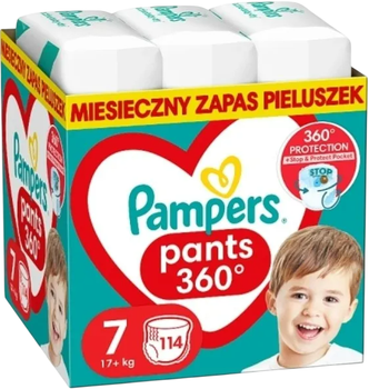 Підгузки-трусики Pampers Pants Розмір 7 (17+ кг) 114 шт (8700216341653)