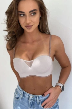 Бюстгальтер балконет push-up без каркасов 8022 Lora Iris пудра L