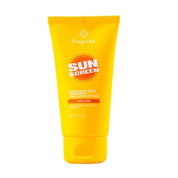 Солнцезащитный крем для лица Bogenia Sunscreen Face Cream SPF50+ BG463 No001 с высоким уровнем защиты от UVA/UVB лучей 50 мл