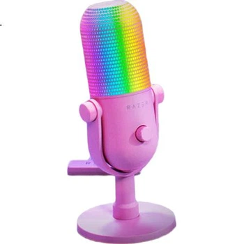 Настольный микрофон Razer Mythic V3 Chroma Edition для прямых трансляций и пения, розовый RGB