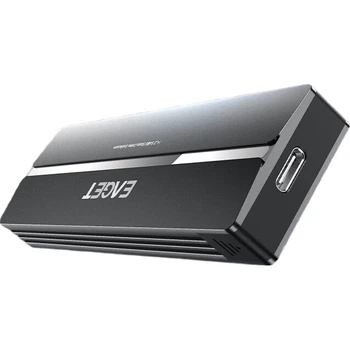 Корпус для SSD-накопителя EAGET M.2 NVMe, Type-C 3.2, портативный, совместимый с ноутбуками и устройствами Apple, внешний корпус для SSD, охлаждение из алюминиевого сплава, SE310NA