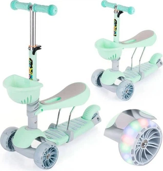 Hulajnoga trójkołowa GK-Trade Top Kids 3w1 Miętowa 23137 (5907059231377)