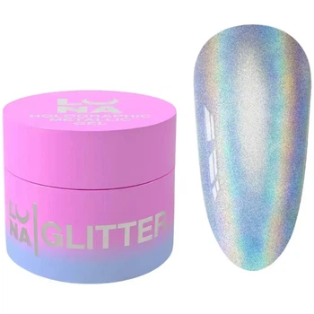 Гель-фарба для нігтів LUNA Holographic Metallic Gel голографічна 5 мл